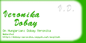 veronika dobay business card